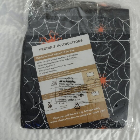 Spider, spider web, Halloween, Gothic themed floor or doormat new - Picture 2 of 3